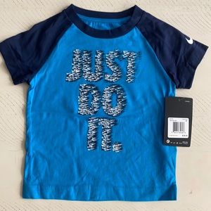 NIKE BOYS LASER BLUE T-SHIRT SZ 2T